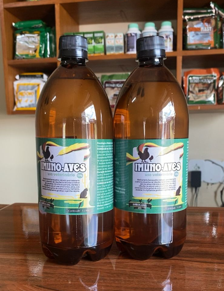 Frasco 2 litros IMUNO-AVES.