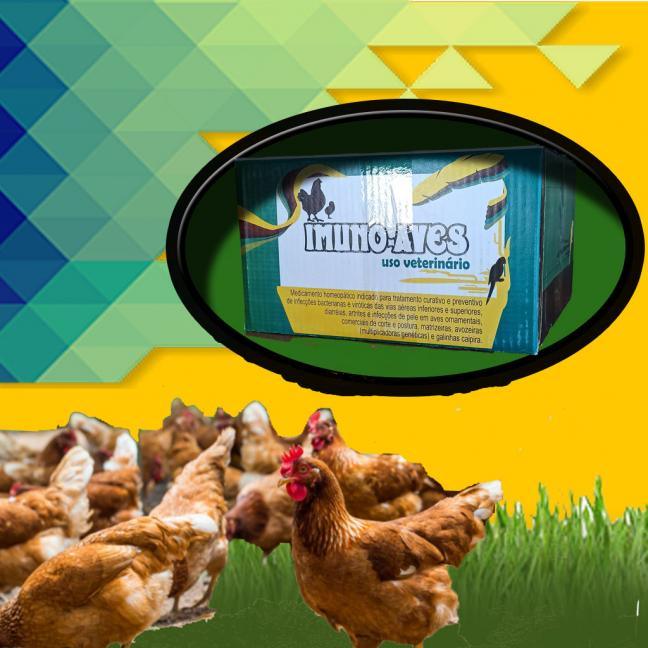 CAIXA 25 PCTS IMUNO-AVES 400 gramas - HOMEOGADOS AVES
